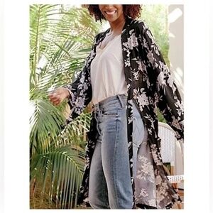 Spiritual Gangster Women's Maya Floral Kimono, One Size